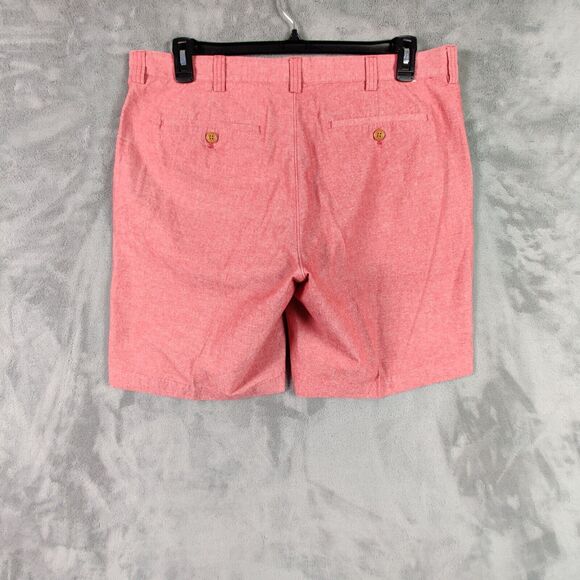 J Crew Shorts Men 36 Pink Chino Gramercy Flat Front Preppy Golf Solid 36x9 - Picture 2 of 5